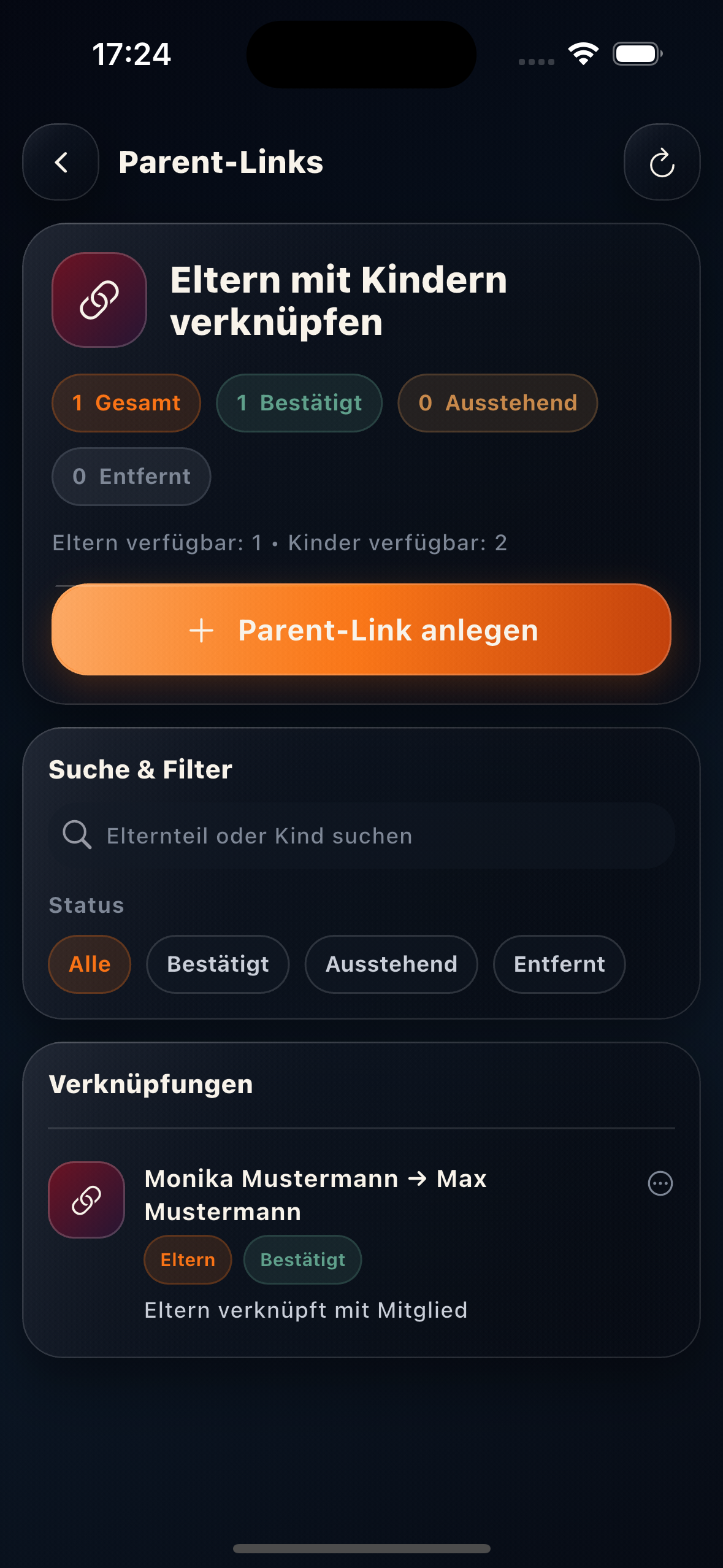 Parent-Links in JuFlamm