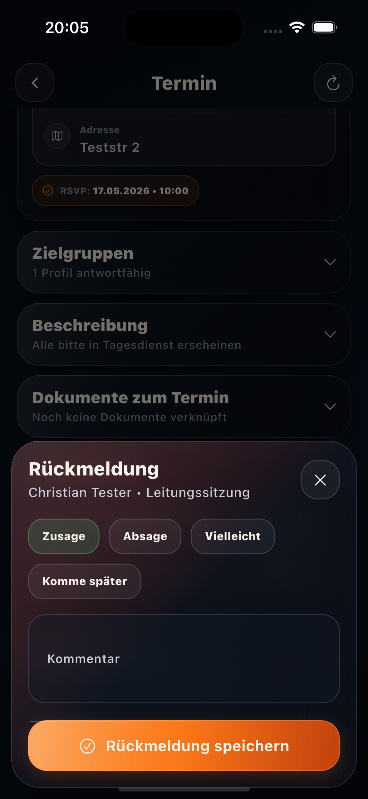 Rückmeldung in Sekunden